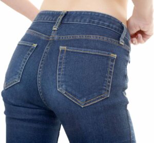 in jeans